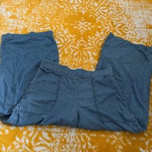 Wide Leg Cropped Pants